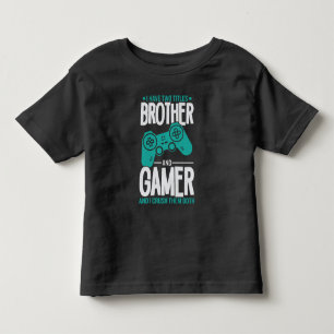 T-shirt Pour Les Tous Petits J'ai Deux Titres Frère Et Joueur, Joueur Amusant