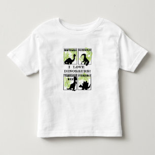 T-SHIRT POUR LES TOUS PETITS J'AIME DES DINOSAURES !