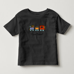 T-shirt Pour Les Tous Petits J'aime la chemise de trains