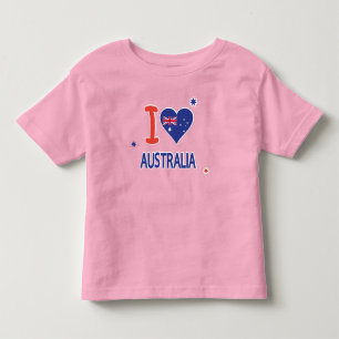 T-shirt Pour Les Tous Petits J'AIME L'AUSTRALIE l'Australie jour le 26 janvier