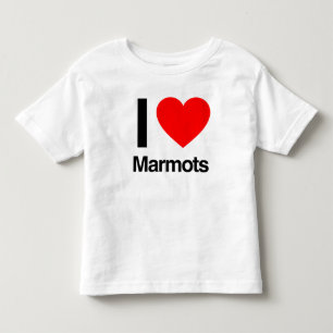 T-shirt Pour Les Tous Petits j'aime les marmottes