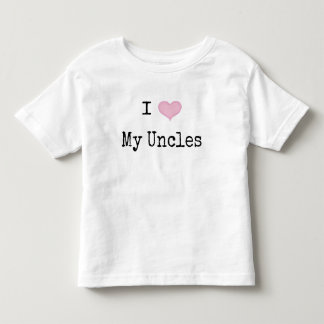 T-shirt Pour Les Tous Petits J'Aime Mes Oncles