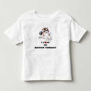 T-shirt Pour Les Tous Petits J'aime mon Biewer Yorkie
