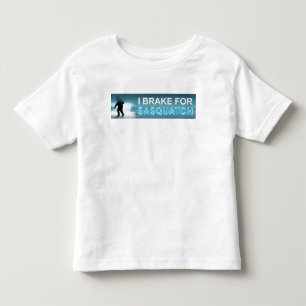 T-shirt Pour Les Tous Petits Je Freins Pour Sasquatch
