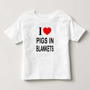 T-SHIRT POUR LES TOUS PETITS JE ❤️ LES PIGS EN COUVERTURE J'AIME LES PIGS EN CO