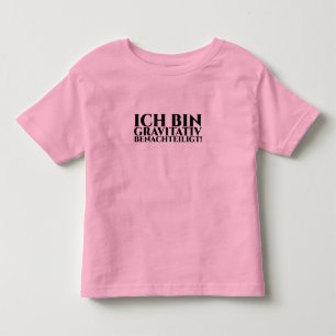 T-SHIRT POUR LES TOUS PETITS JE SUIS GRAVITATIONNELLEMENT DÉSAVANTAGÉ