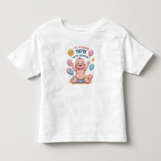 T-shirt Pour Les Tous Petits Je suis la raison pour laquelle ils célèbrent