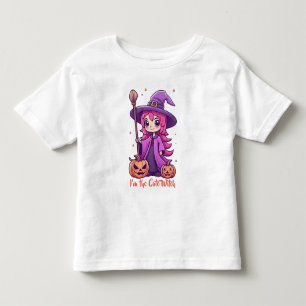 T-shirt Pour Les Tous Petits Je suis la sorcière mignonne Pink Girly Halloween