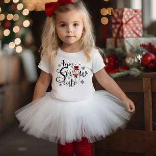 T-shirt Pour Les Tous Petits Je suis Snow Cute Charming Snowman Holiday