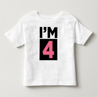 T-shirt Pour Les Tous Petits Je suis une chemise à quatre roses pour le quatriè