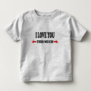 T-shirt Pour Les Tous Petits Je t'aime autant les bras ouverts