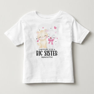 T-shirt Pour Les Tous Petits Je Vais Être Une Grande Soeur Faire-part Bébé