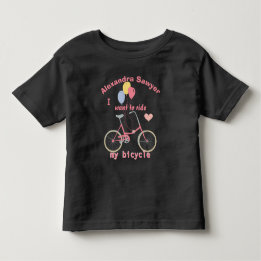 T-shirt Pour Les Tous Petits Je veux faire du vélo Vintage Vélo Ballons
