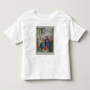 T-shirt Pour Les Tous Petits Jésus donne la vue à un aveugle né, d'une bible