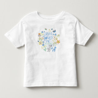 T-shirt Pour Les Tous Petits Jésus m'aime ceci que je connais la combinaison