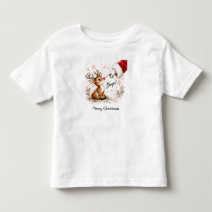 T-shirt Pour Les Tous Petits Jeu de Renne Mignon