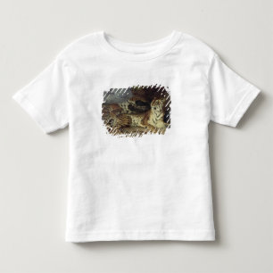 T-shirt Pour Les Tous Petits Jeune tigre jouant avec sa mère, 1830 (huile