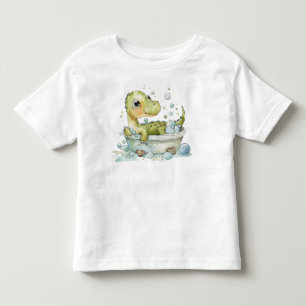 T-shirt Pour Les Tous Petits Joli bain de Dino