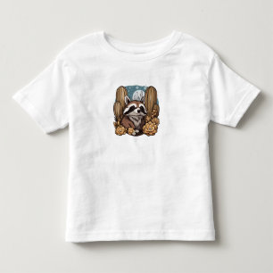 T-shirt Pour Les Tous Petits Joli chat à queue annelée d'Arizona entouré de cac