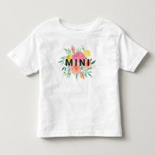 T-shirt Pour Les Tous Petits Jolie aquarelle Floral MINI Correspondance