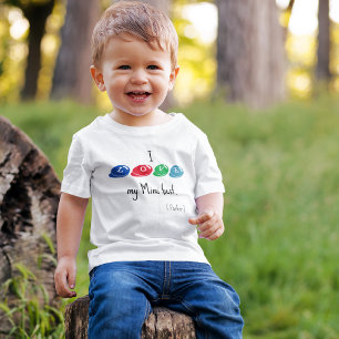 T-shirt Pour Les Tous Petits Jolie police de bonbons colorés 2T à 5/6T Jersey f
