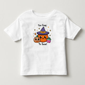 T-shirt Pour Les Tous Petits Jolie sorcière Citrouille Halloween Vector Art