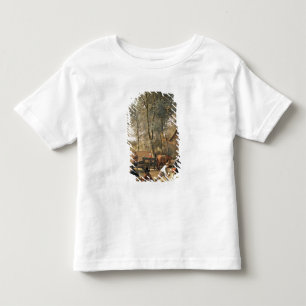 T-shirt Pour Les Tous Petits Joueurs de quille en dehors d'une auberge,