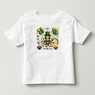T-shirt Pour Les Tous Petits Joyeuse poulpe de la Saint Patrick