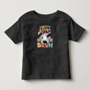 T-shirt Pour Les Tous Petits Joyeuses Pâques Frérot Frangin Lapin Rigolo qui Da