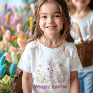 T-shirt Pour Les Tous Petits Joyeuses Pâques - Lapin de Pâques mignon design de