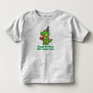 T-shirt Pour Les Tous Petits Joyeux anniversaire enfants crocodile cadeau de gâ
