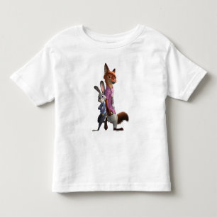 T-shirt Pour Les Tous Petits Judy et Nick Meilleurs Amis