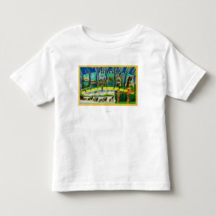 T-shirt Pour Les Tous Petits Juneau, lettre ScenesJuneau, AK d'AlaskaLarge