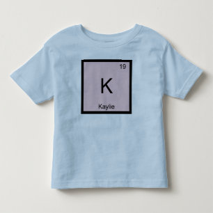 T-shirt Pour Les Tous Petits Kaylie Nom Élément Chimique Tableau Périodique