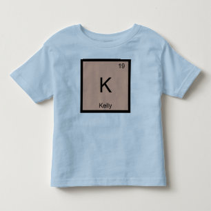 T-shirt Pour Les Tous Petits Kelly  Nom Élément Chimique Tableau Périodique