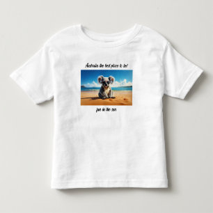 T-shirt Pour Les Tous Petits Koala plage de sable Australie le meilleur endroit