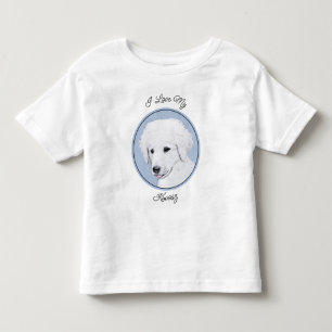 T-shirt Pour Les Tous Petits Kuvasz Peinture - Cute Original Chien Art