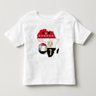 T-shirt Pour Les Tous Petits La carte de drapeau de l'Egypte de l'Afrique 2010