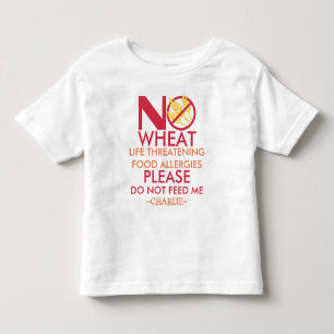 T-shirt Pour Les Tous Petits La chemise d'allergie de blé, ne m'alimentent pas