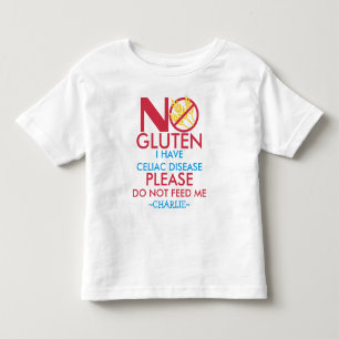 T-shirt Pour Les Tous Petits La chemise de maladie coeliaque, ne m'alimentent