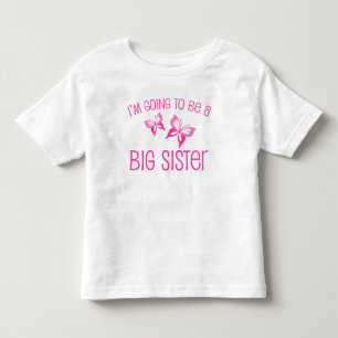 T-shirt Pour Les Tous Petits La Grande Soeur du papillon rose