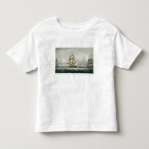 T-shirt Pour Les Tous Petits La HMS Victory naviguant pour la ligne française