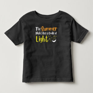 T-shirt Pour Les Tous Petits La nuit d'été a un sourire léger