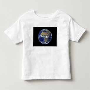T-shirt Pour Les Tous Petits La pleine terre montrant l'Afrique et l'Europe