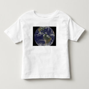 T-shirt Pour Les Tous Petits La pleine terre montrant l'Amérique du Nord et de