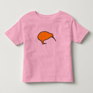 T-shirt Pour Les Tous Petits La sonnerie orange de kiwi badine la chemise