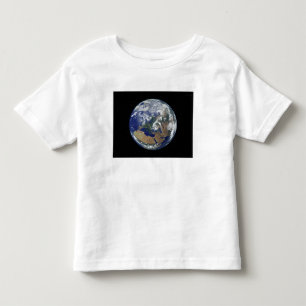 T-shirt Pour Les Tous Petits La terre entièrement allumée portée sur l'Europ