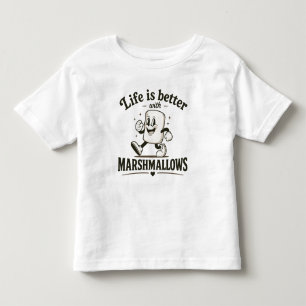 T-shirt Pour Les Tous Petits La vie est meilleure avec des marshmallows