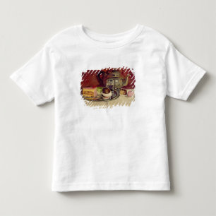 T-shirt Pour Les Tous Petits La vie toujours avec des gâteaux et une théière
