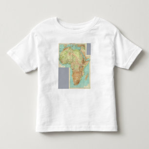 T-shirt Pour Les Tous Petits L'Afrique composée avec des itinéraires